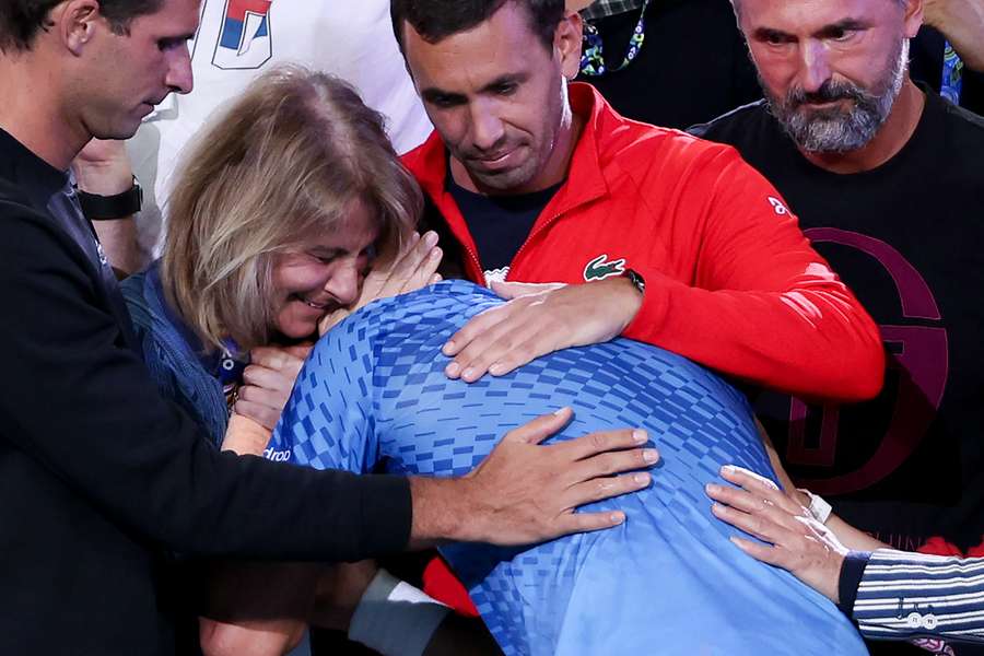 Djokovic breaks down after his win