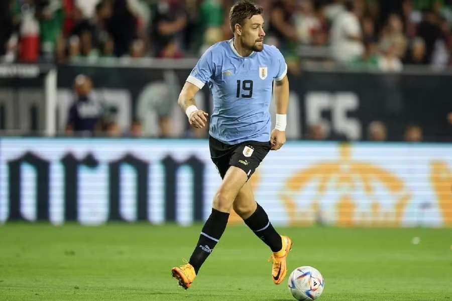 Coates, con la camiseta de Uruguay.