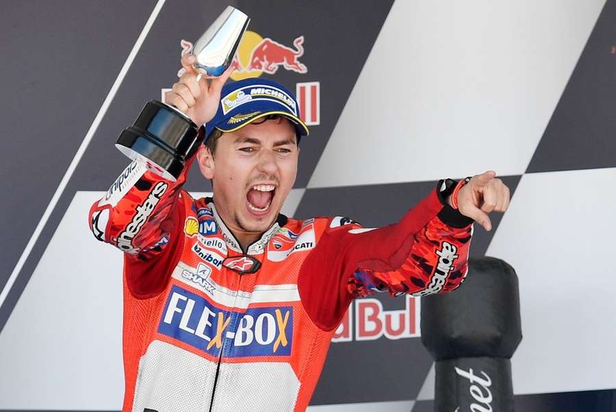Lorenzo, sarbatorind victoria de la Jerez din 2017