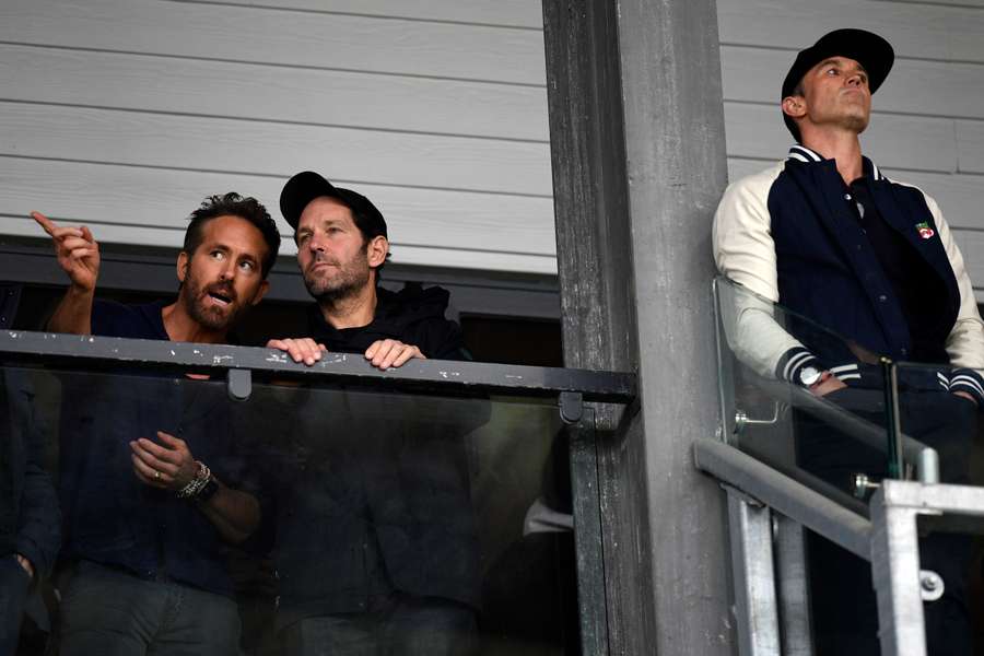 Paul Rudd joined Wrexham's Hollywood owners for the match