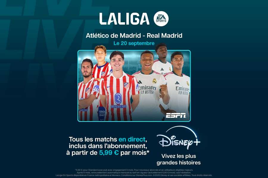 LALIGA débarque sur Disney+ ! LALIGA débarque sur Disney+ !