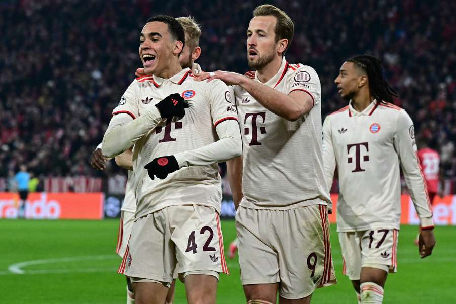 Os marcadores do Bayern, Musiala e Kane Os marcadores do Bayern, Musiala e Kane