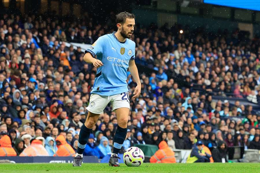 Bernardo Silva durante o jogo contra o Arsenal