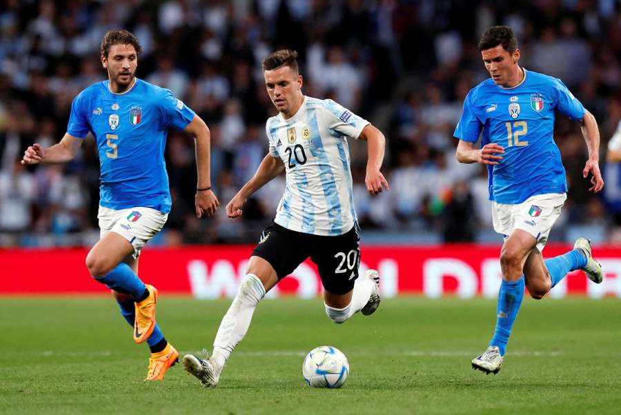 Lo Celso in action for Argentina against Italy