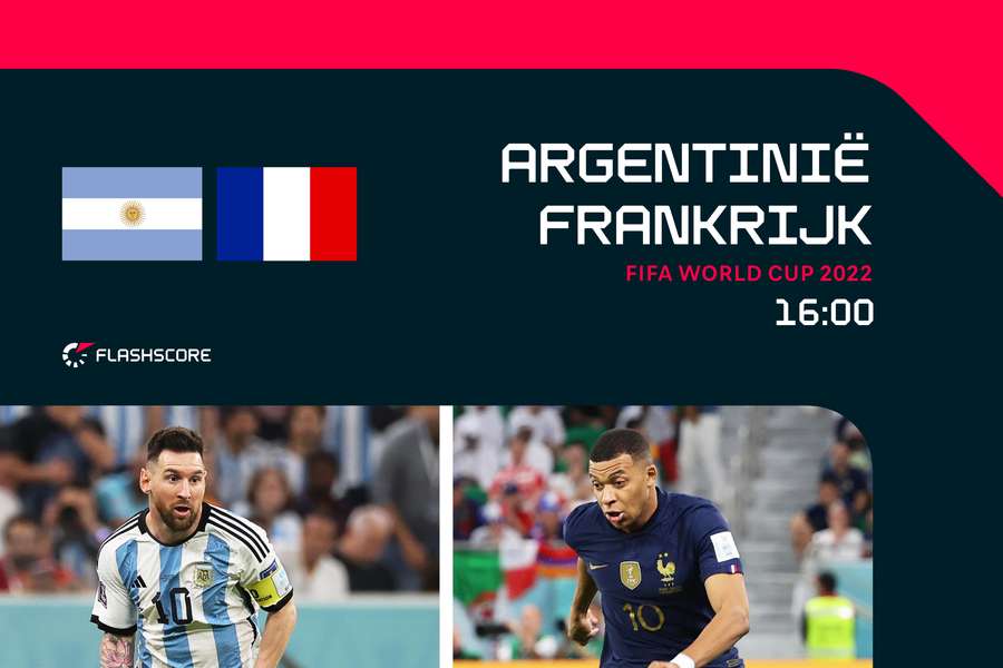 LINE-UPS: Argentinië tegen Frankrijk in finale; wordt Messi of Mbappé topscorer?