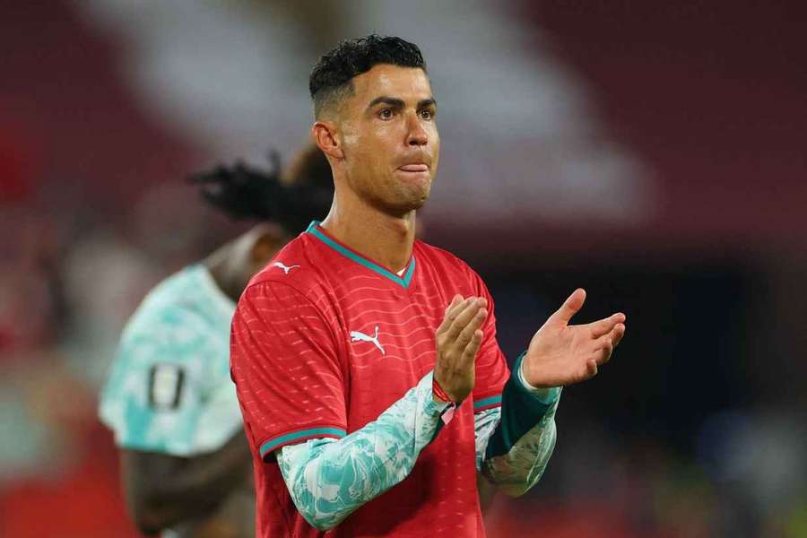 Cristiano Ronaldo ist sichtlich ergriffen