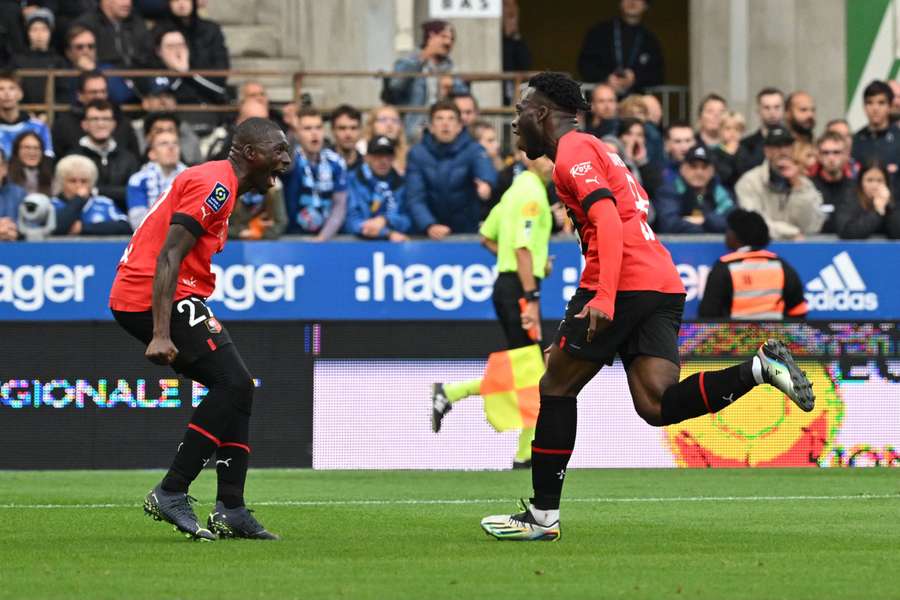 Rennes played against 10 men for most of the game