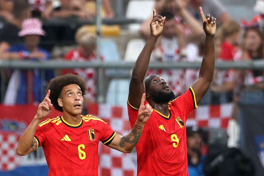 Lukaku (r.) erzielte ein Tor gegen Kroatien, nachdem er 2022 zum Sündenbock in der WM-Gruppenphase geworden war Lukaku (r.) erzielte ein Tor gegen Kroatien, nachdem er 2022 zum Sündenbock in der WM-Gruppenphase geworden war