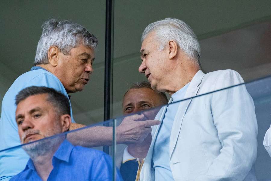 Mircea Lucescu și Anghel Iordănescu Mircea Lucescu și Anghel Iordănescu
