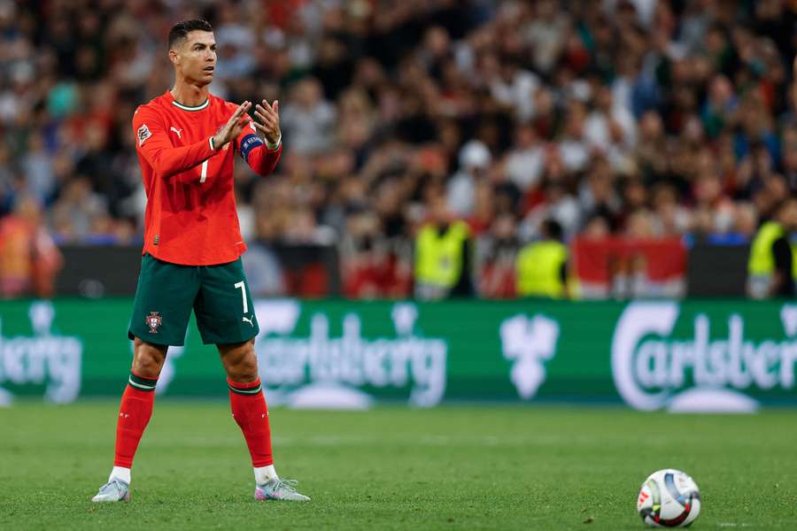 Cristiano Ronaldo en Ligue des nations mercredi.