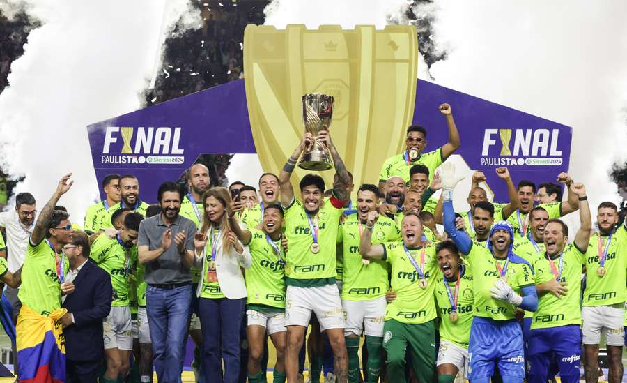 Palmeiras comemorou o título no Allianz Parque Palmeiras comemorou o título no Allianz Parque