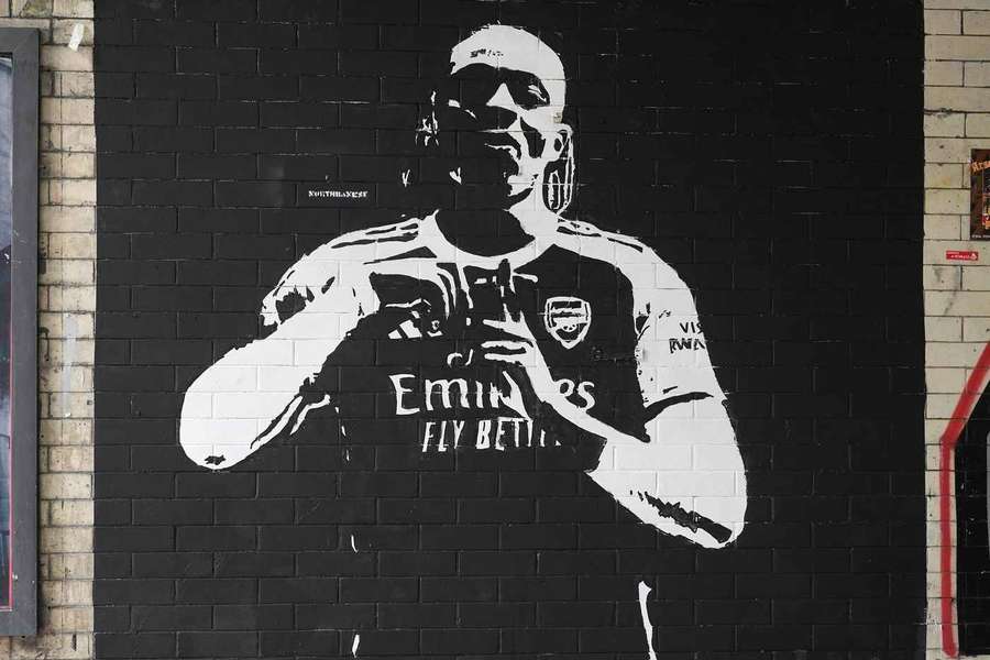 An Eze mural has already been put up near the Emirates Stadium