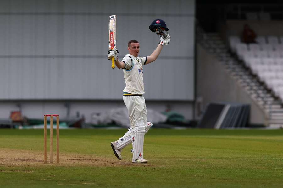 England batsman Harry Brook was in the runs for Yorkshire against Leicestershire