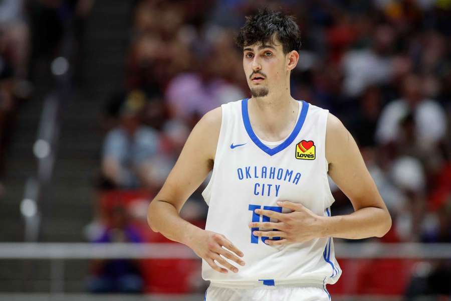 Aday Mara, con la camiseta de los Thunder en la Liga de Verano Aday Mara, con la camiseta de los Thunder en la Liga de Verano