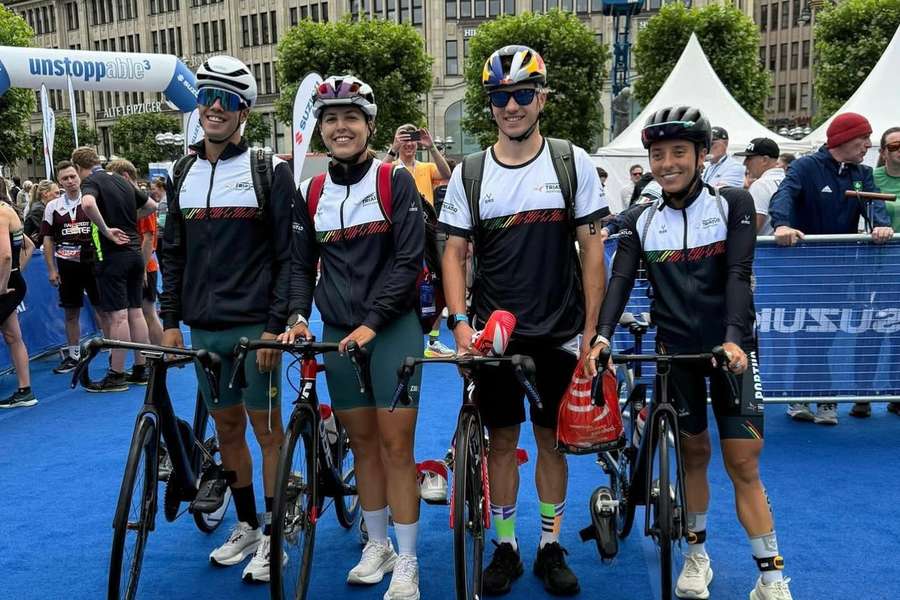 A equipa portuguesa em Hamburgo
