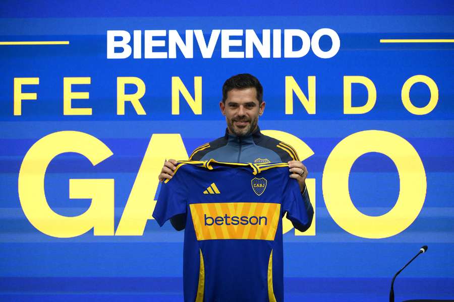 Fernando Gago na sua apresentação