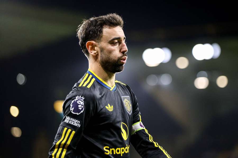 Bruno Fernandes em ação pelo United