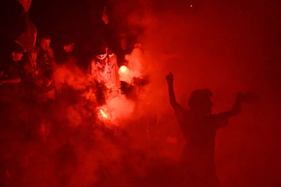 Napoli fans celebrate