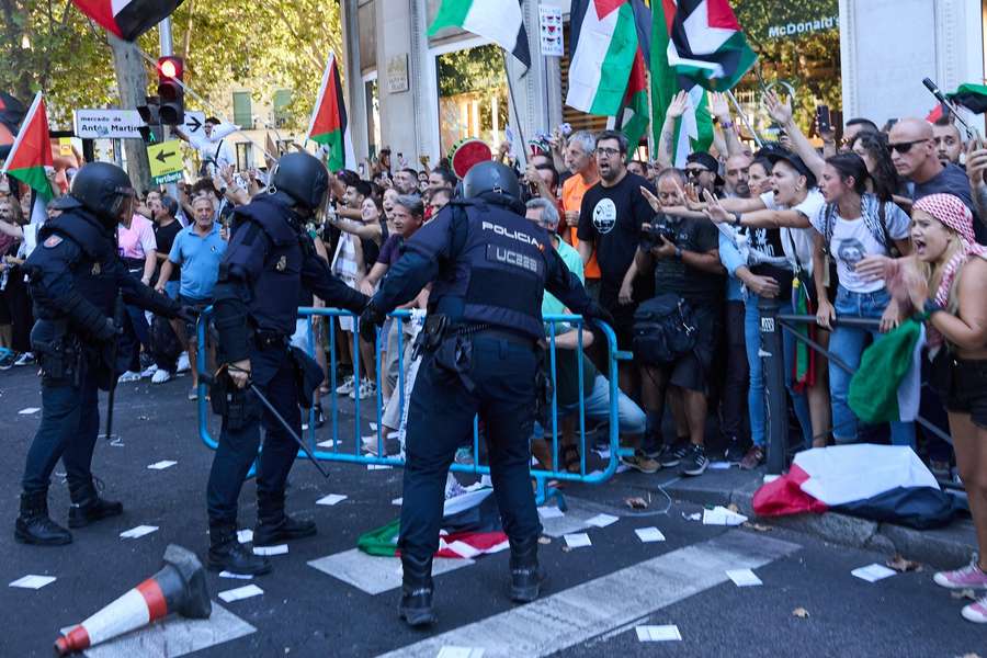 Pro-palästinensische Proteste in Madrid