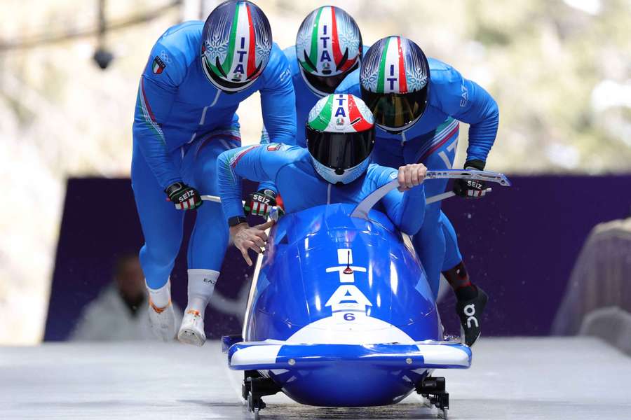 Gli azzurri del bob a 4