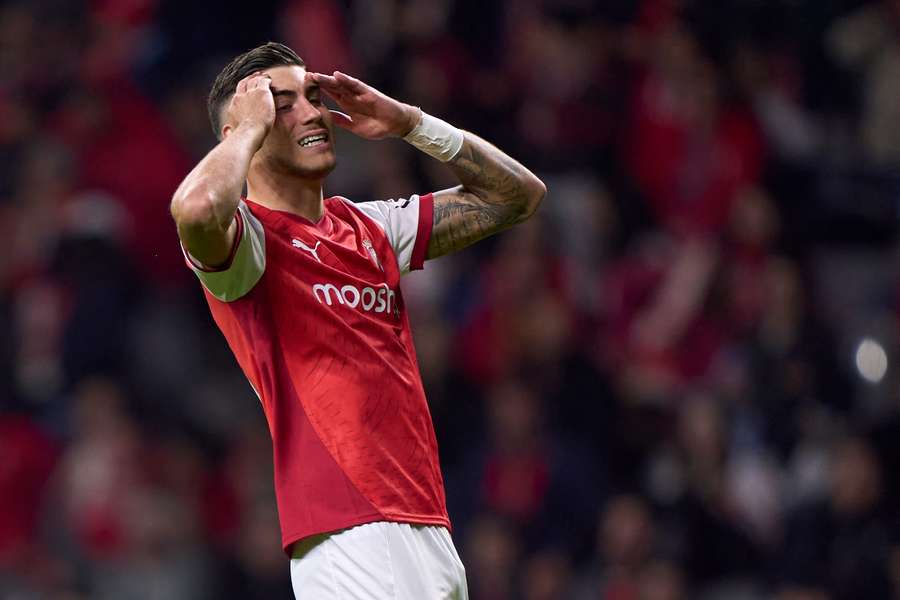 Roberto Fernández, con el Braga