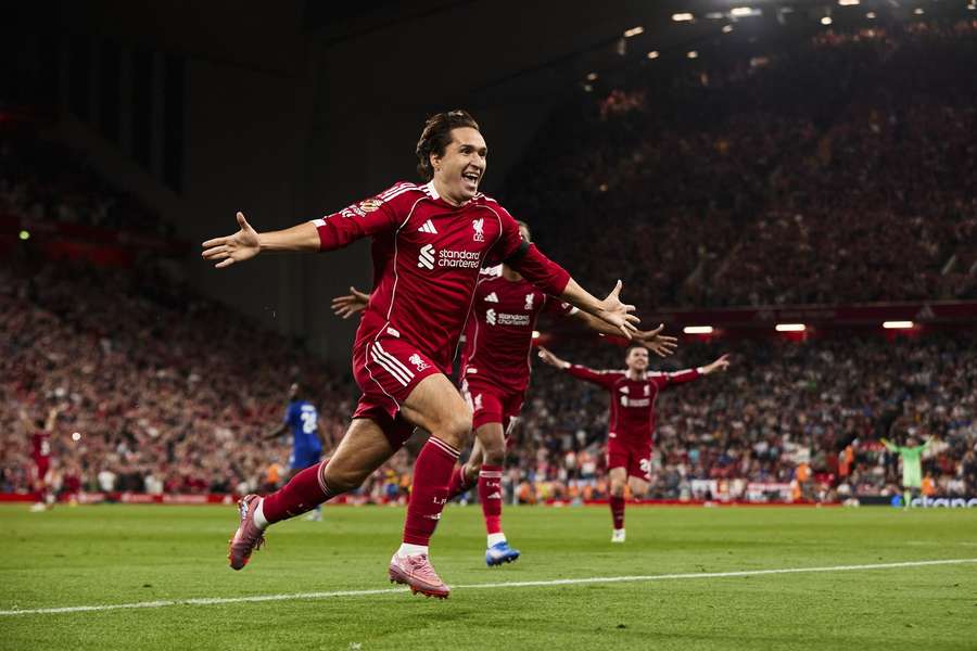 Chiesa was left out of Liverpool's Champions League squad