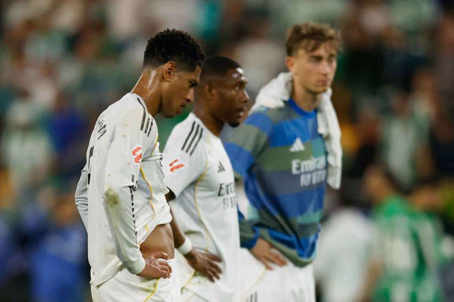 Zklamaní hráči Realu Madrid.