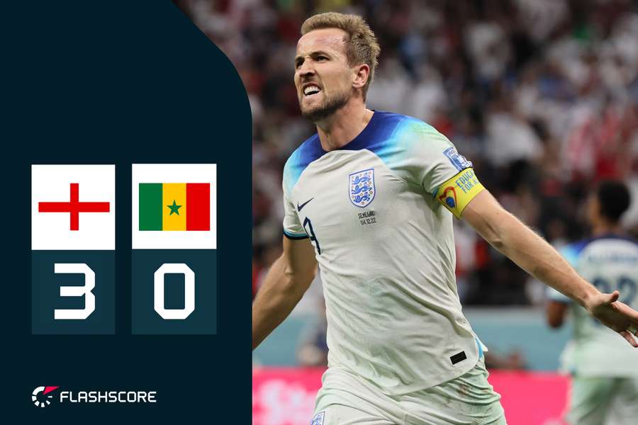 Harry Kane desencanta, Inglaterra passa por Senegal e vai pegar a França nas quartas