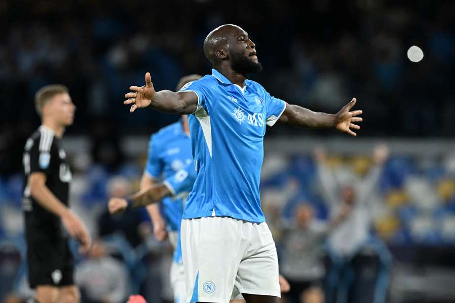 Romelu Lukaku col Napoli