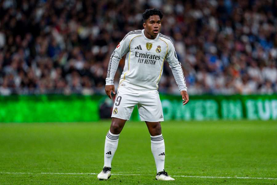 Endrick avec le Real Madrid en Liga cette saison.
