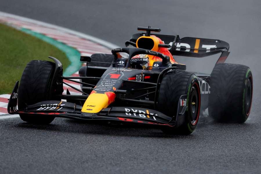 Max Verstappen had to wait until after the race at Suzuka to find out whether he had won the title