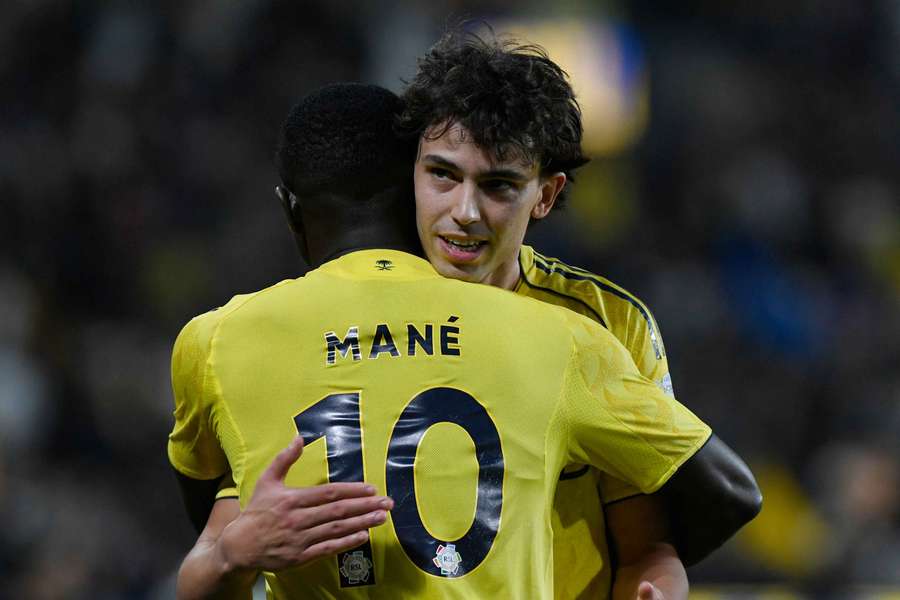 João Félix com Sadio Mané no Al Nassr