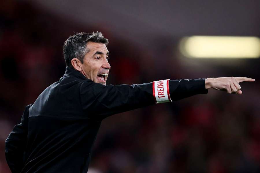 Bruno Lage atualmente no Benfica