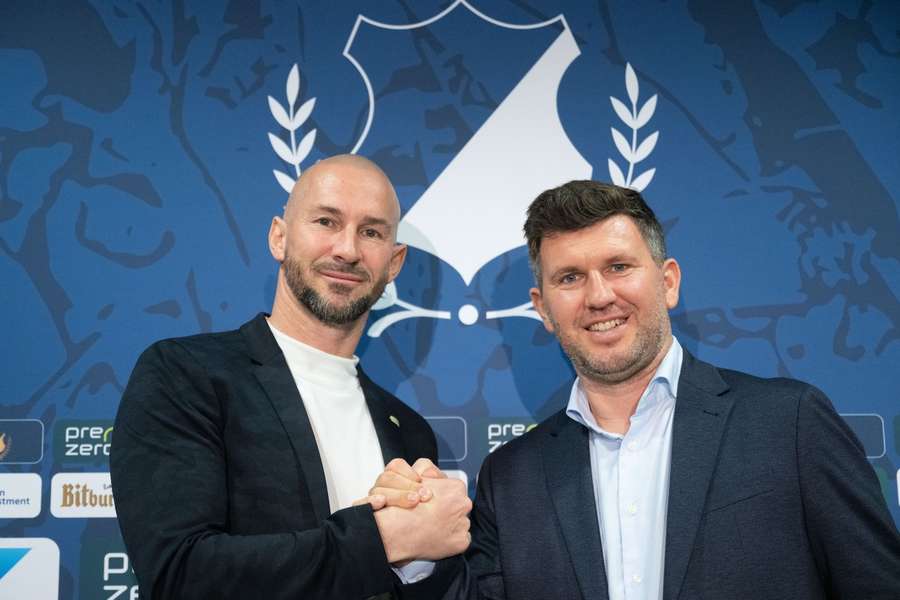 Schicker (r.) lotste Ilzer (l.) im vergangenen November nach Sinsheim