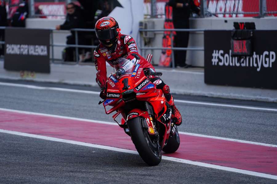 Francesco Bagnaia à Barcelone.