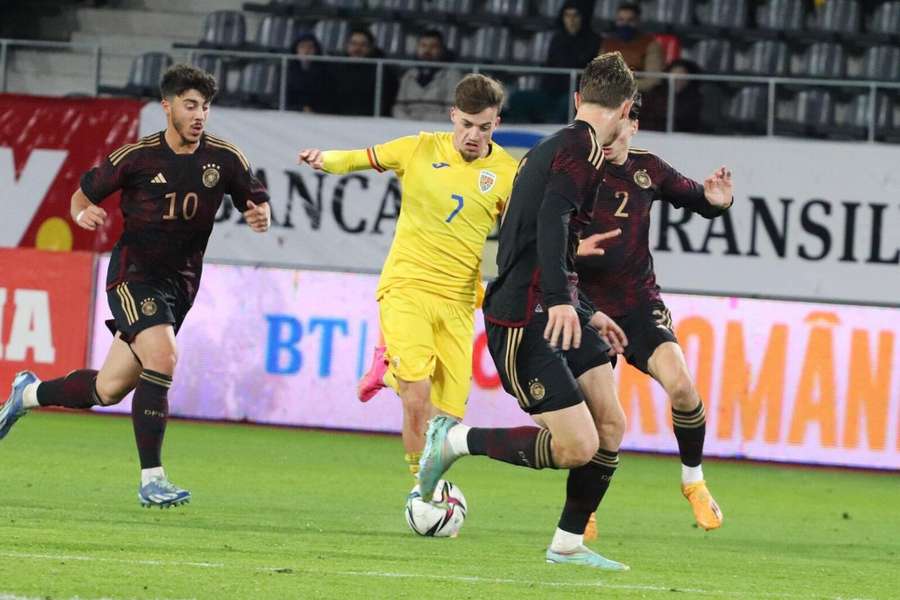 Naționala U20 a României pierde greu în fața Germaniei în Liga Elitelor