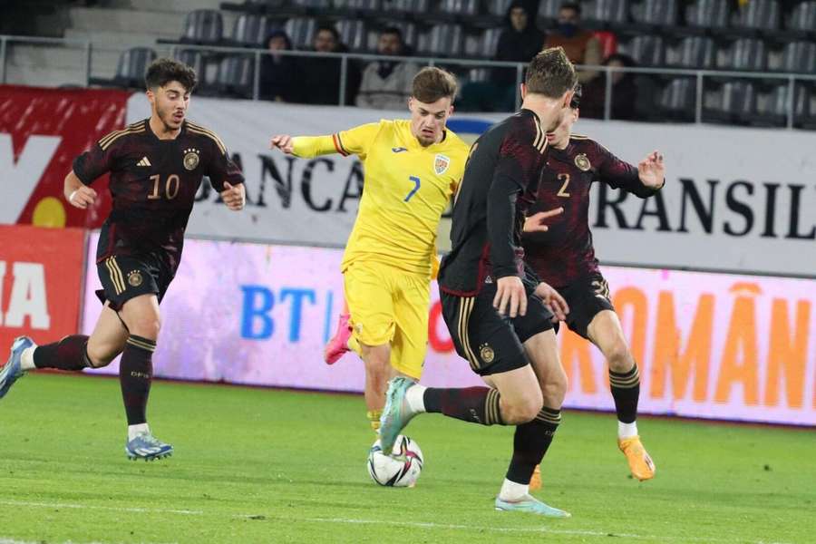 Naționala U20 a României pierde greu în fața Germaniei în Liga Elitelor