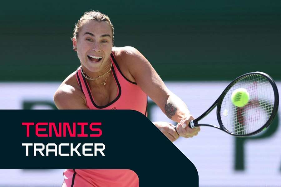 Aryna Sabalenka in action at Indian Wells