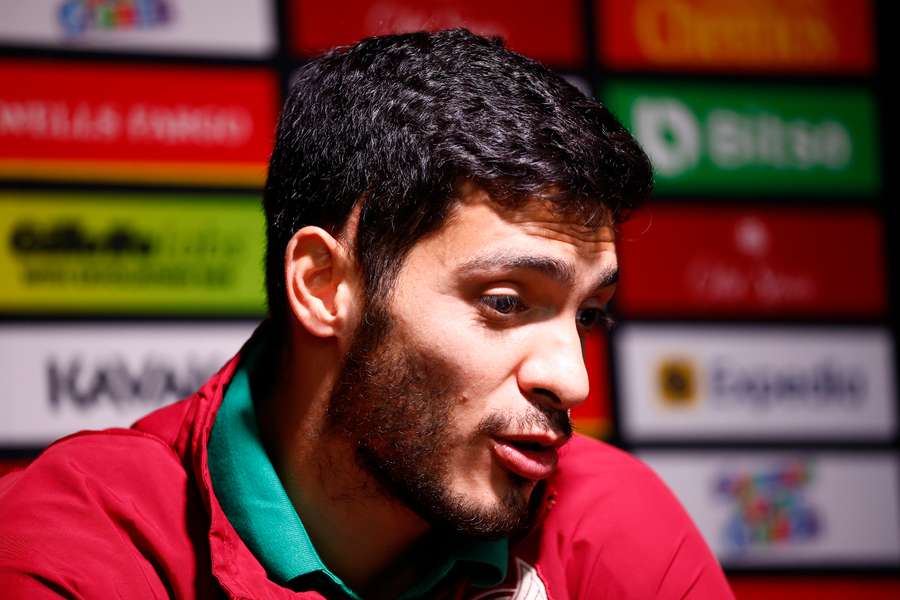 Raúl Jiménez durante el Media Day de la Selección de México.