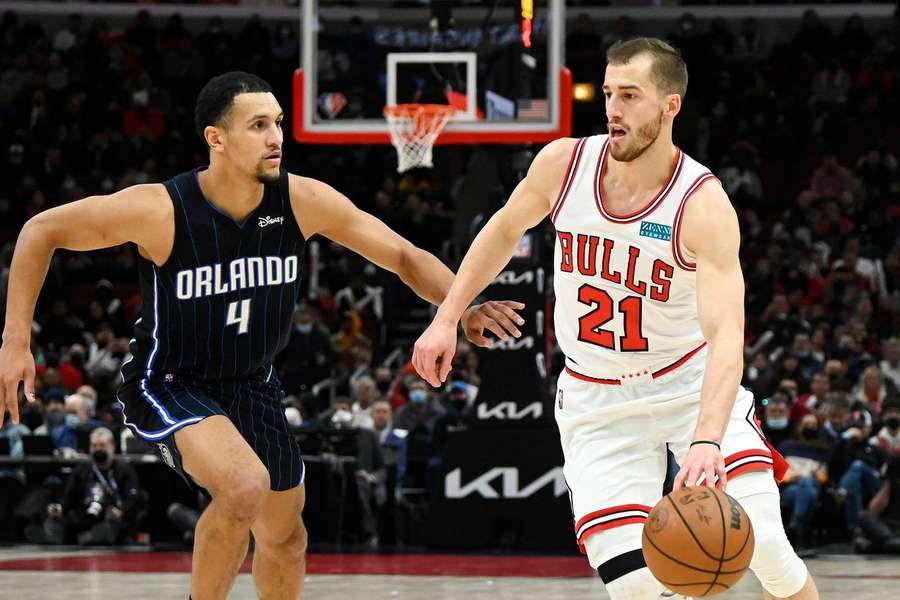 Matt Thomas (rechts), noch im Trikot der Chicago Bulls