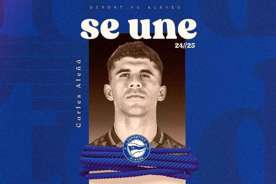 Aleñà jugará cedido en el Alavés hasta final de temporada