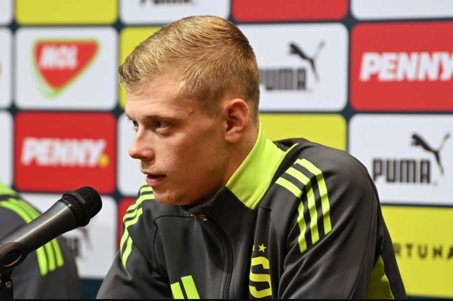 Kapitán Sparty Filip Panák před finále MOL Cupu. Kapitán Sparty Filip Panák před finále MOL Cupu.