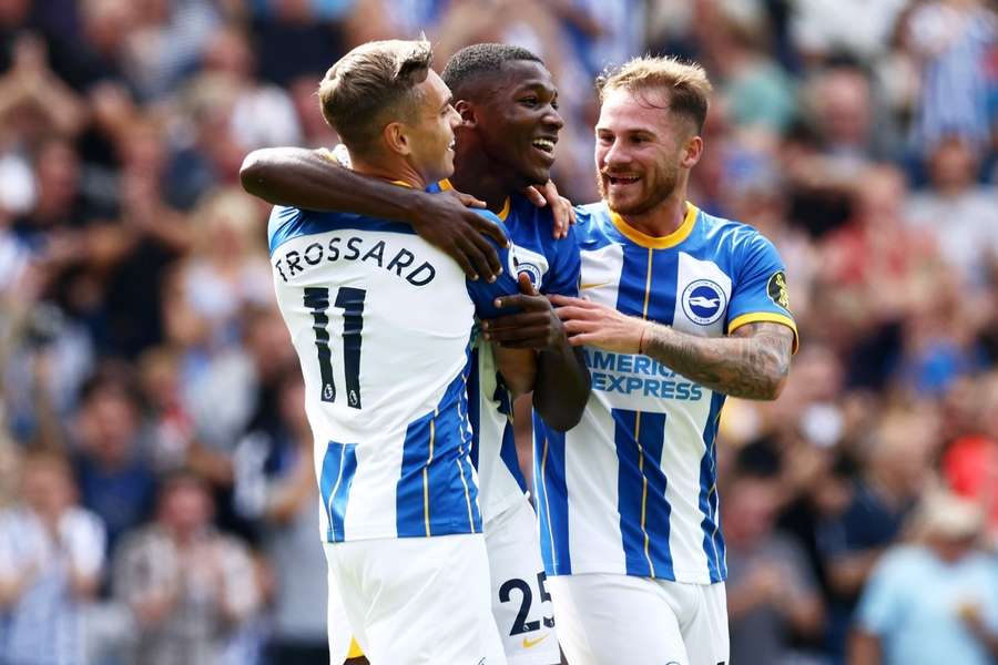 Could Mac Allister (R) and Caicedo (L) join Trossard in leaving Brighton this summer?