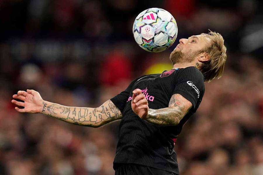 Manchester, Wielka Brytania. 10 września 2026 r. Tymoteusz Puchacz z Sabah FK podczas meczu Ligi Mistrzów UEFA z Manchesterem United. Manchester, Wielka Brytania. 10 września 2026 r. Tymoteusz Puchacz z Sabah FK podczas meczu Ligi Mistrzów UEFA z Manchesterem United.