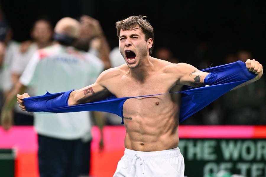 L'esultanza di Cobolli