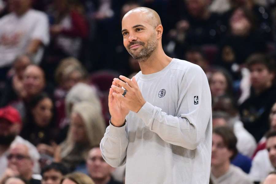 Jordi Fernández, en un partido de los Nets