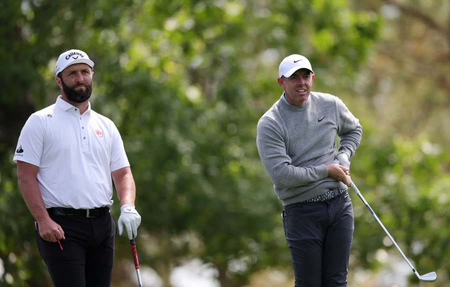 Jon Rahm y Rory McIlroy en el pasado The Masters