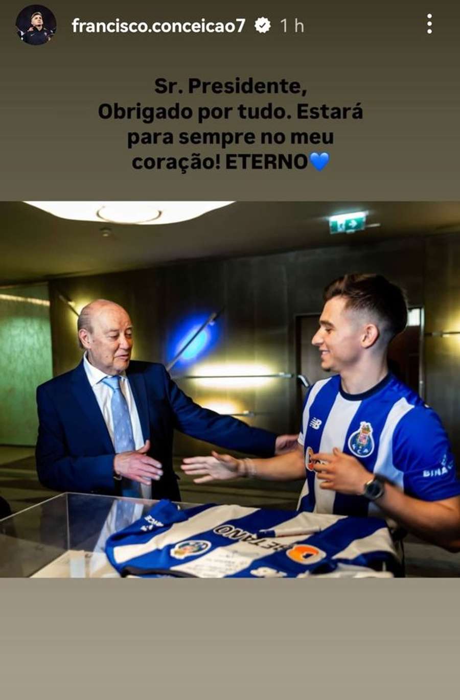 A publicação de Francisco Conceição