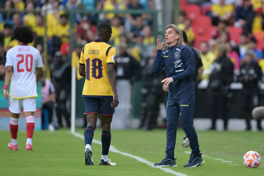 Beccacece, en el partido frente a Venezuela.