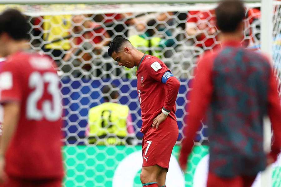Ronaldo, con gesto de frustración Ronaldo, con gesto de frustración